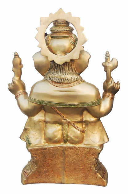 Brass Ganesh Ji Big Statue 26Kg