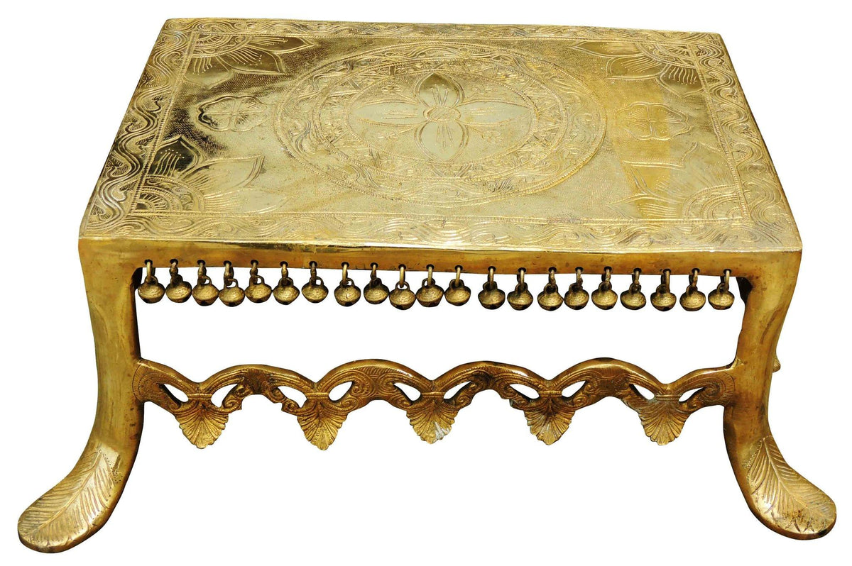 Brass Stool For God Idol Statue 10.92Kg