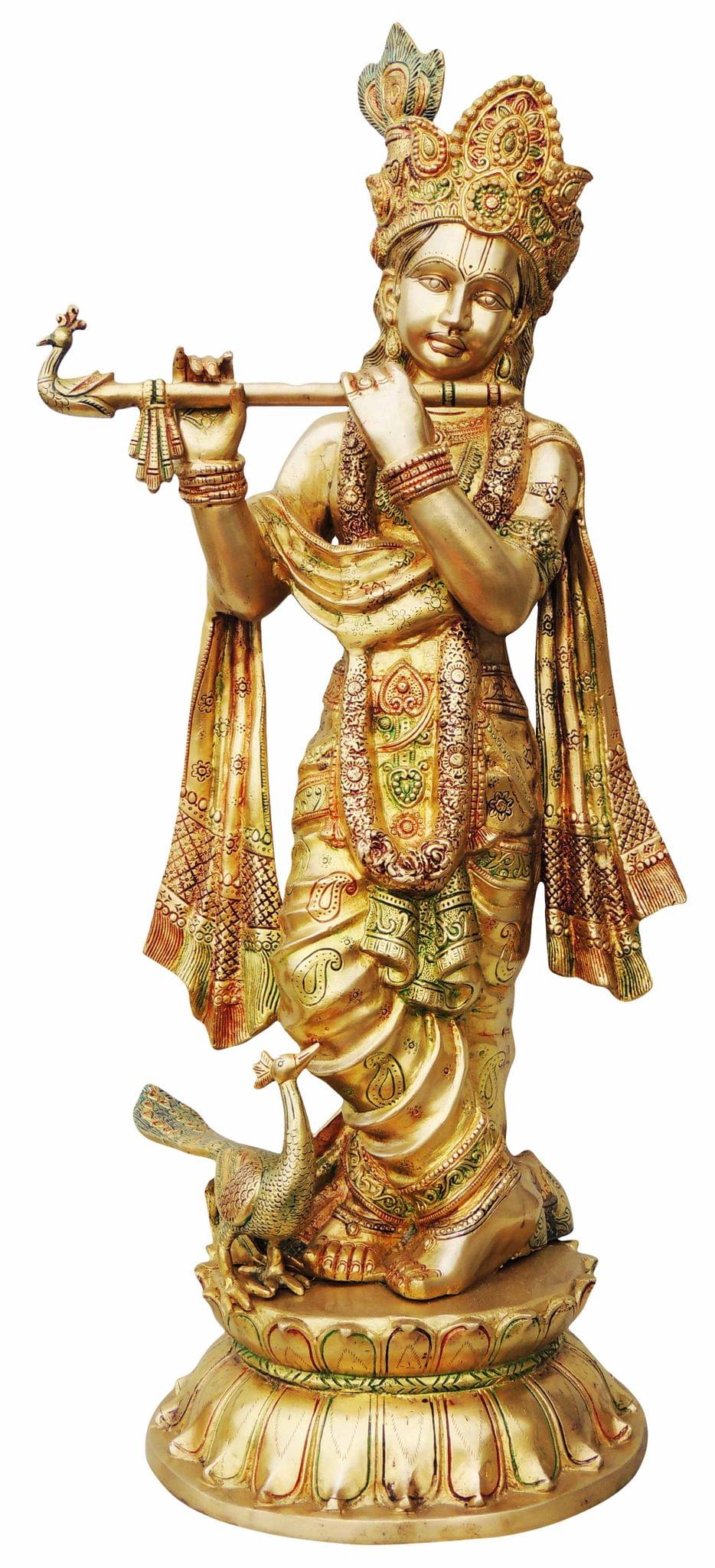 Brass Krishan Idol 22.5Kg