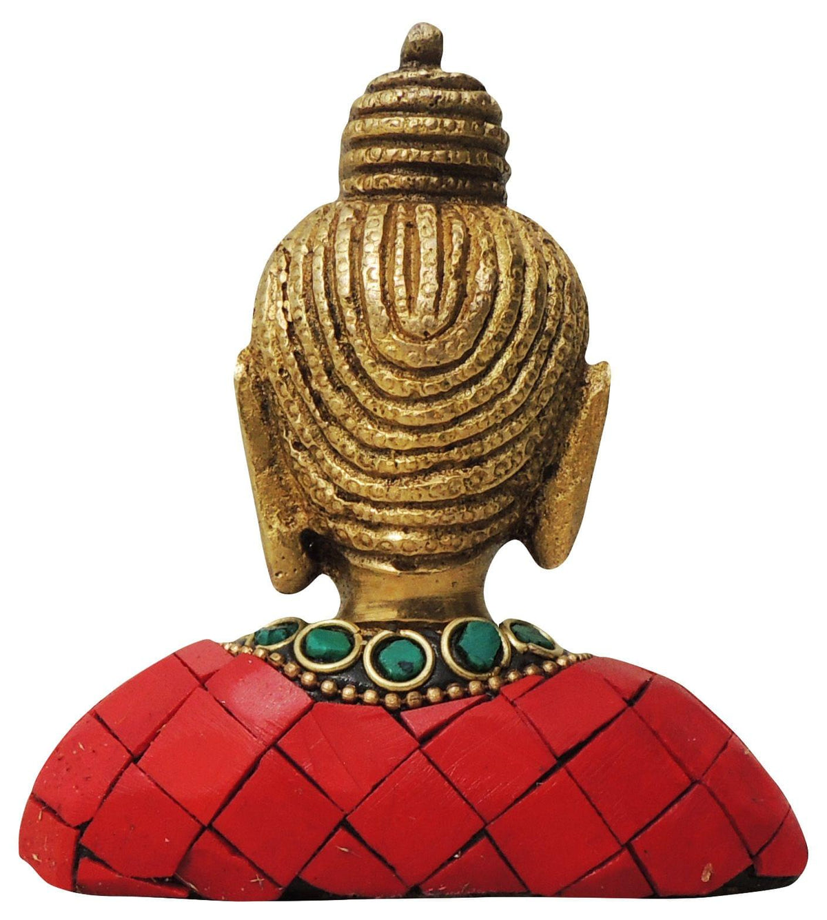 Brass Buddha Face Statue 0.34Kg