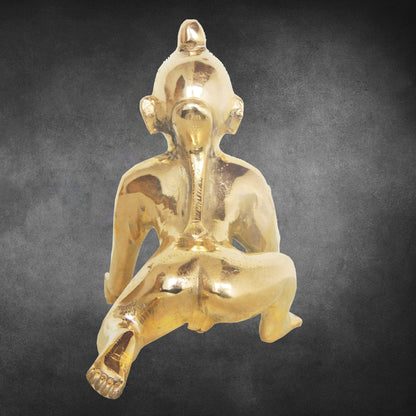 Brass Laddu Gopal God Idol Statue 2.82Kg