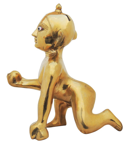Brass Laddu Gopal Statue 4Kg