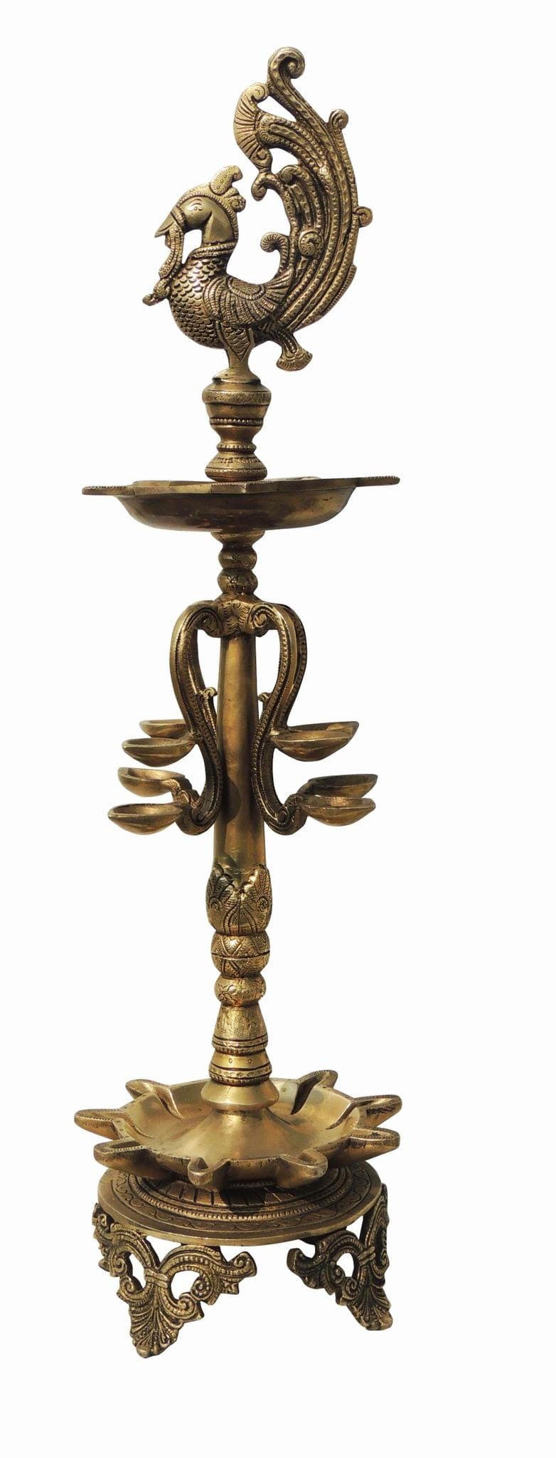 Brass Hen (Murga) Deepak Statue 5.99Kg