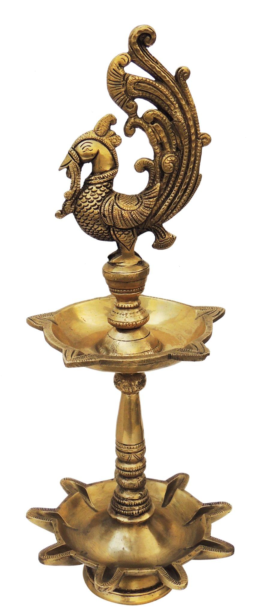 Brass Table Oil Lamp Deepak 3.14Kg
