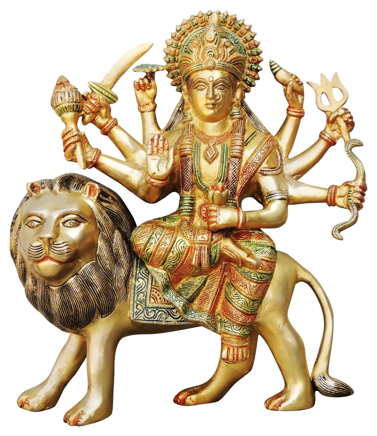 Brass Durga Ji God Idol Statue 6.5Kg