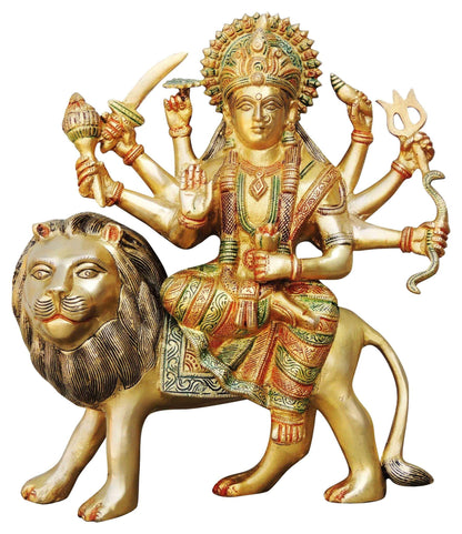 Brass Durga Ji God Idol Statue 6.5Kg