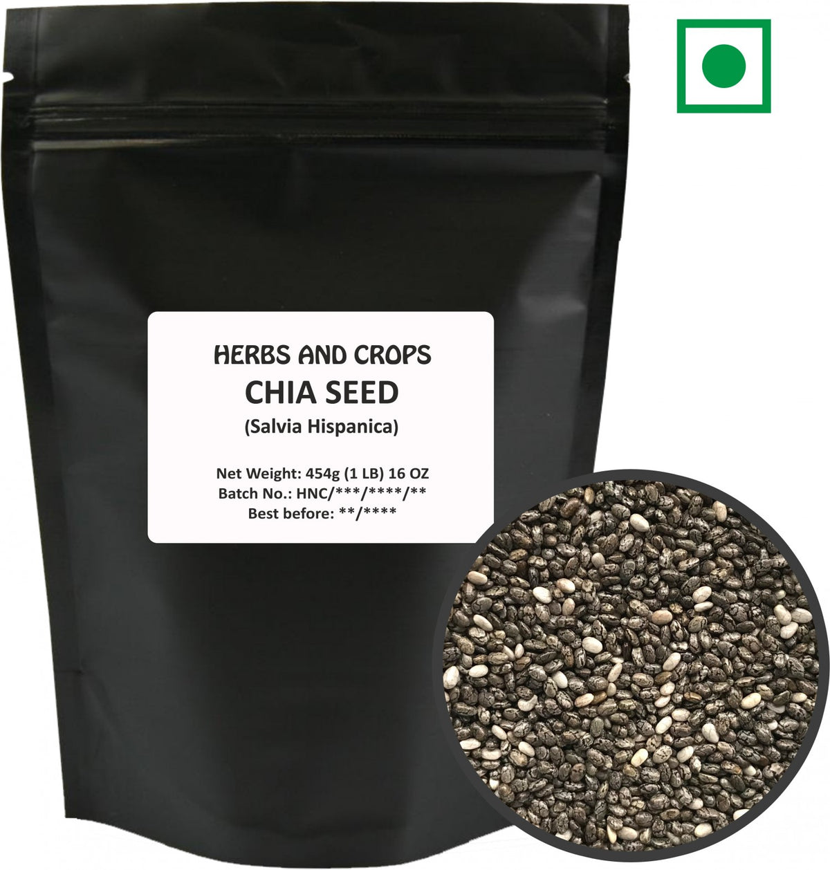 Herbs And Corps Chia Seeds 454g