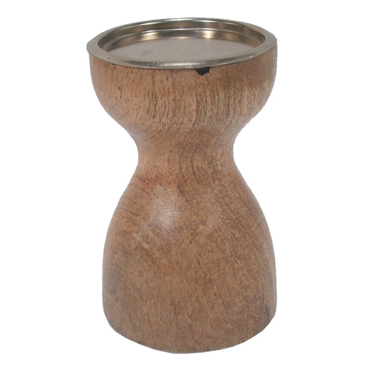 Wooden Piler Candle Holder Big