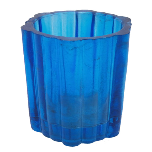 Glass Votive Blue