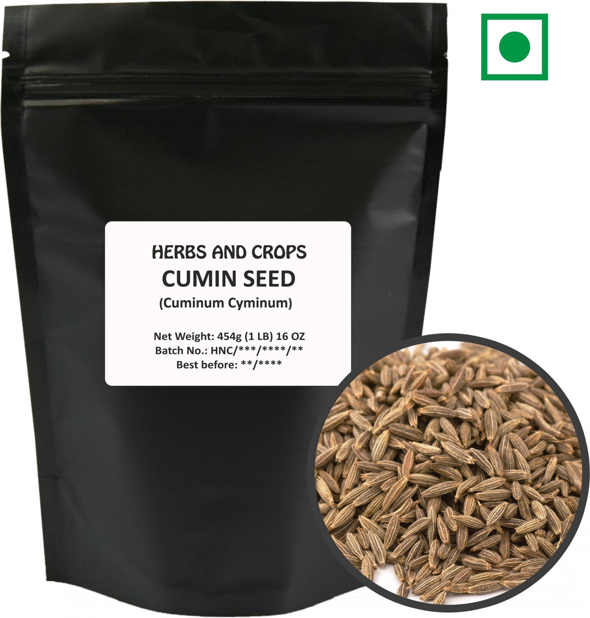 Herbs And Corps Cumin Seeds 454g