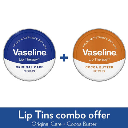 Vaseline Lip Tins Combo Original + Cocoa