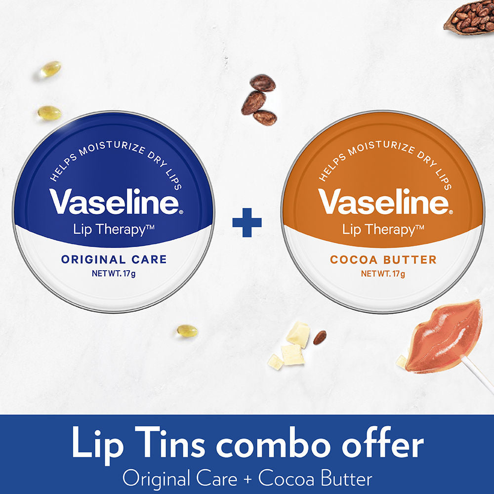 Vaseline Lip Tins Combo Original + Cocoa