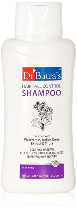 Dr Batra's Hair Fall Control Shampoo Enriched with Watercress, Indian Cress extract & Thuja bottle of 500 ml Shampoo