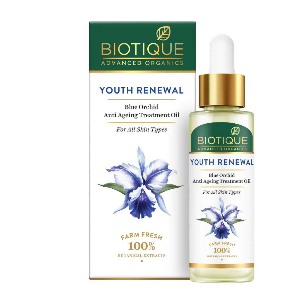 Biotique Youth Renewal Blue Orchid Anti-Ageing Treatment Oil 30ml