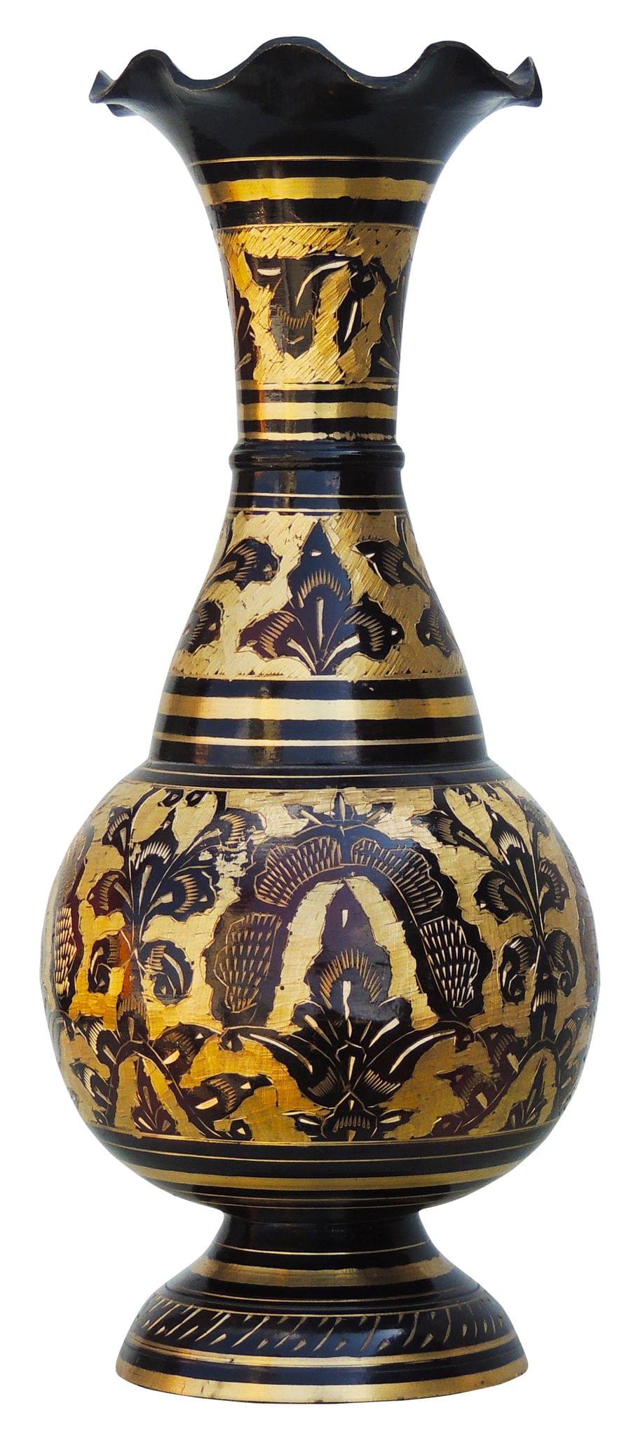 Brass Home And Garden Flower Pot Vase 1.075Kg