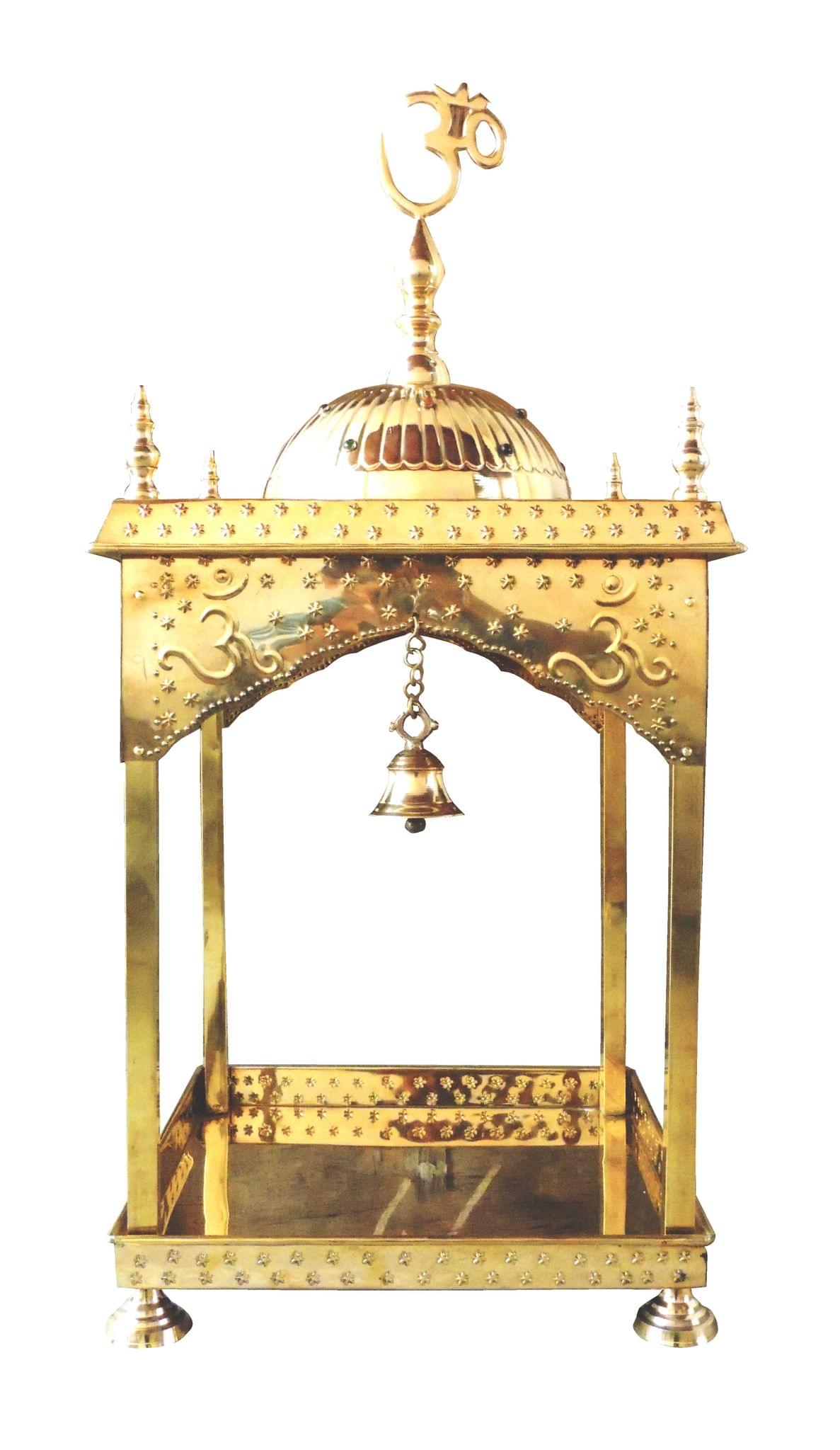 Brass Temple Round Dom 12.2Kg