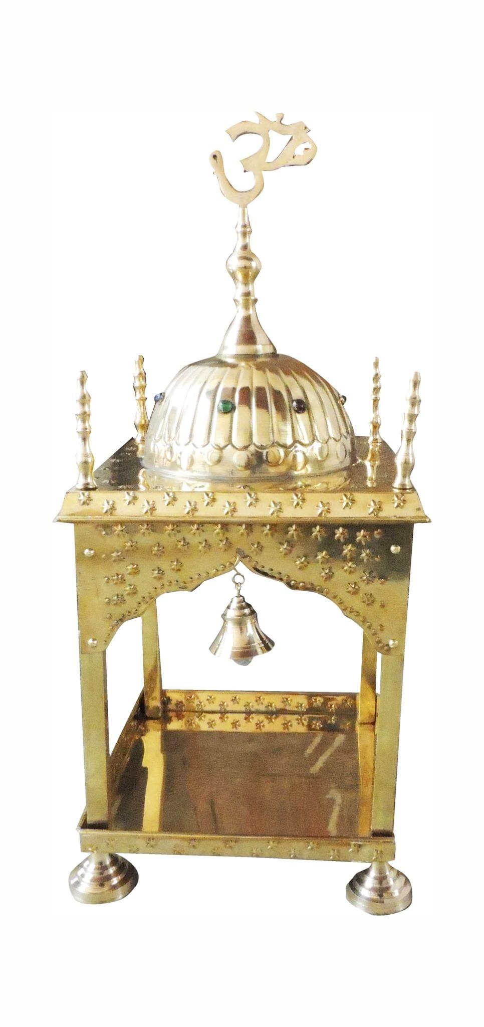 Brass Temple Round Dom 2.88Kg