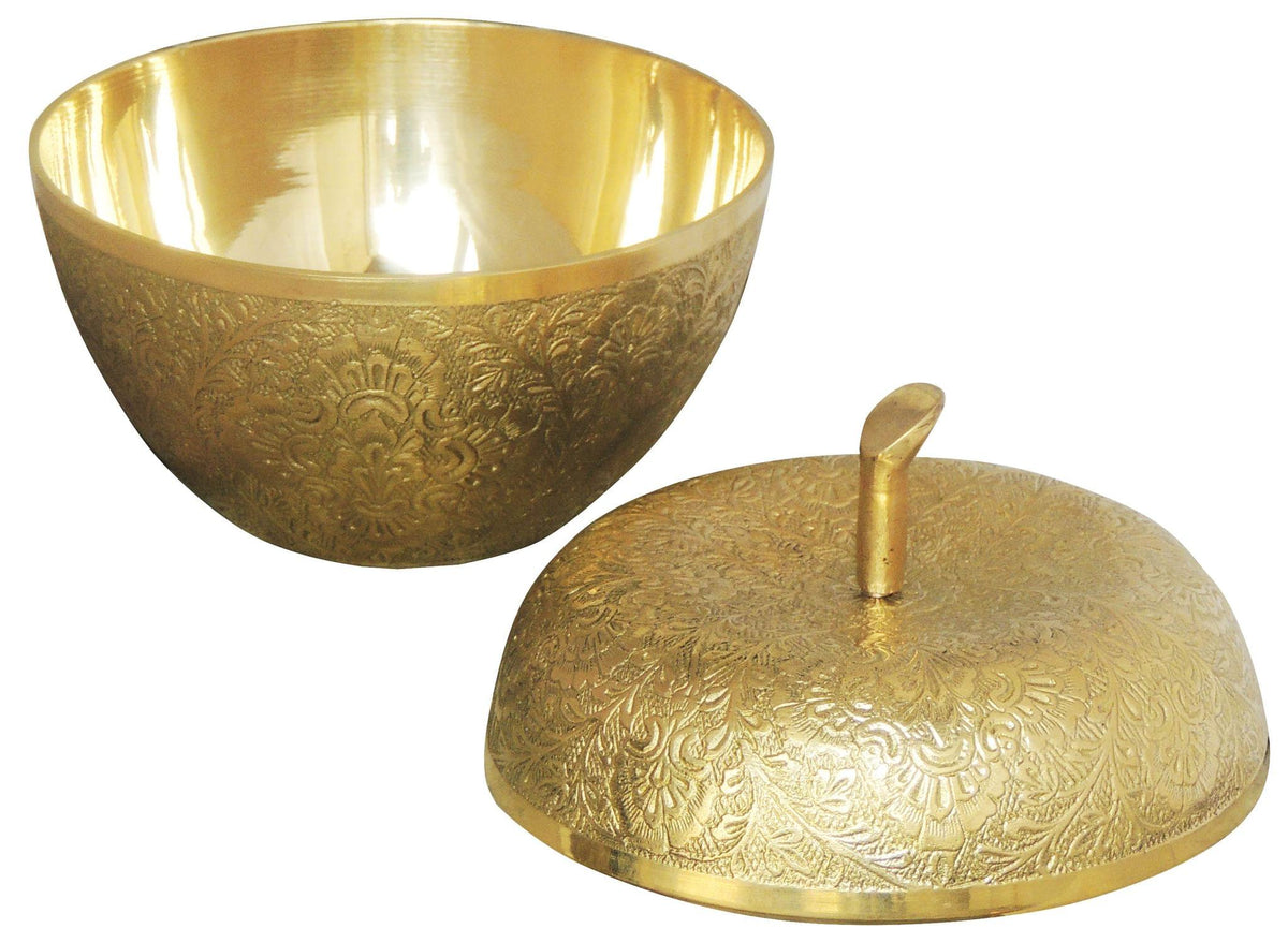 Brass Apple Shape Bowl 0.94Kg