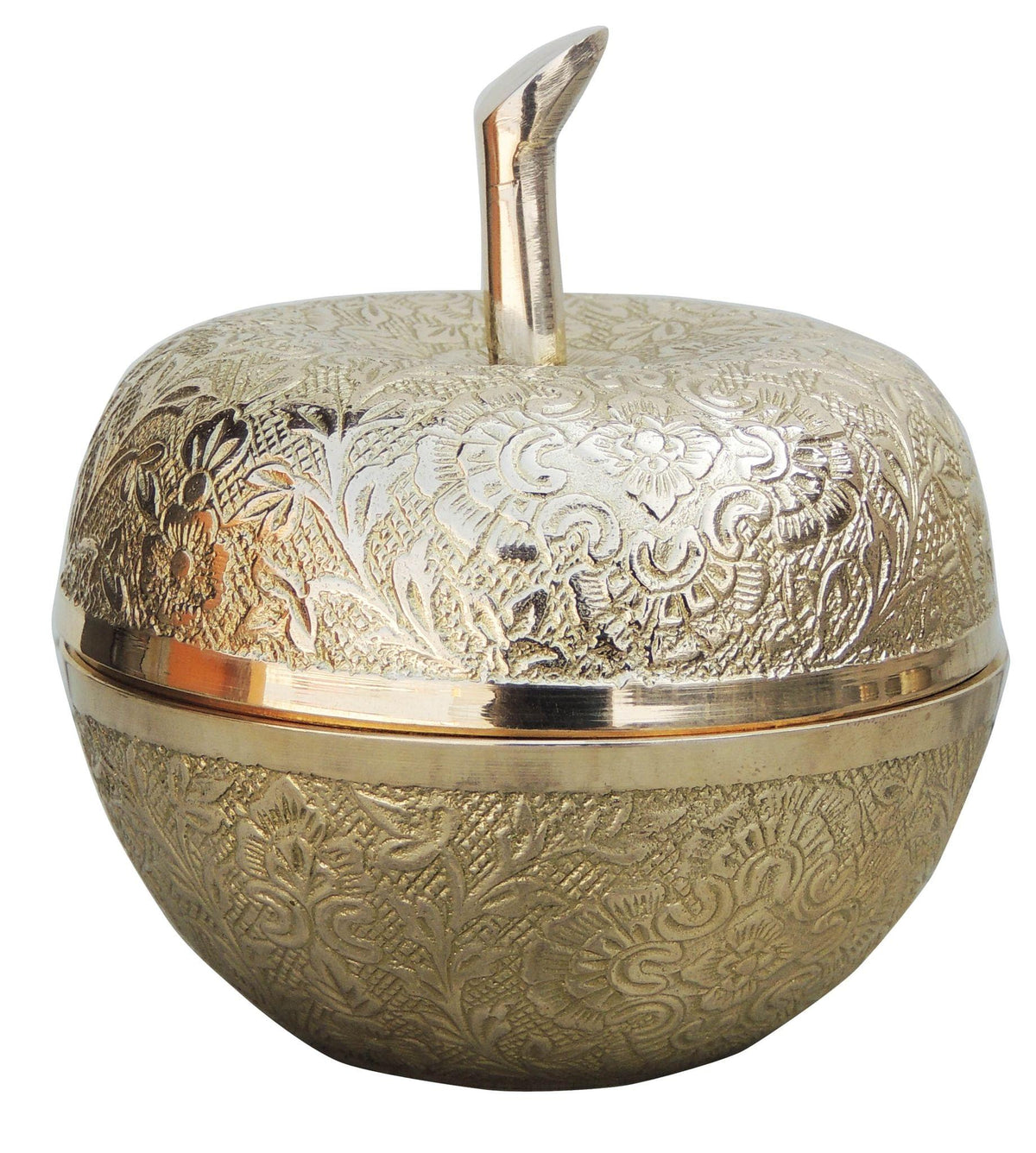 Brass Apple Shape Bowl 0.475Kg