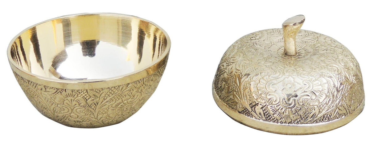 Brass Apple Shape Bowl 0.3Kg