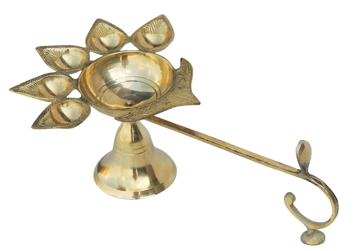 Brass Table Oil Lamp Deep Jyoti 0.4Kg