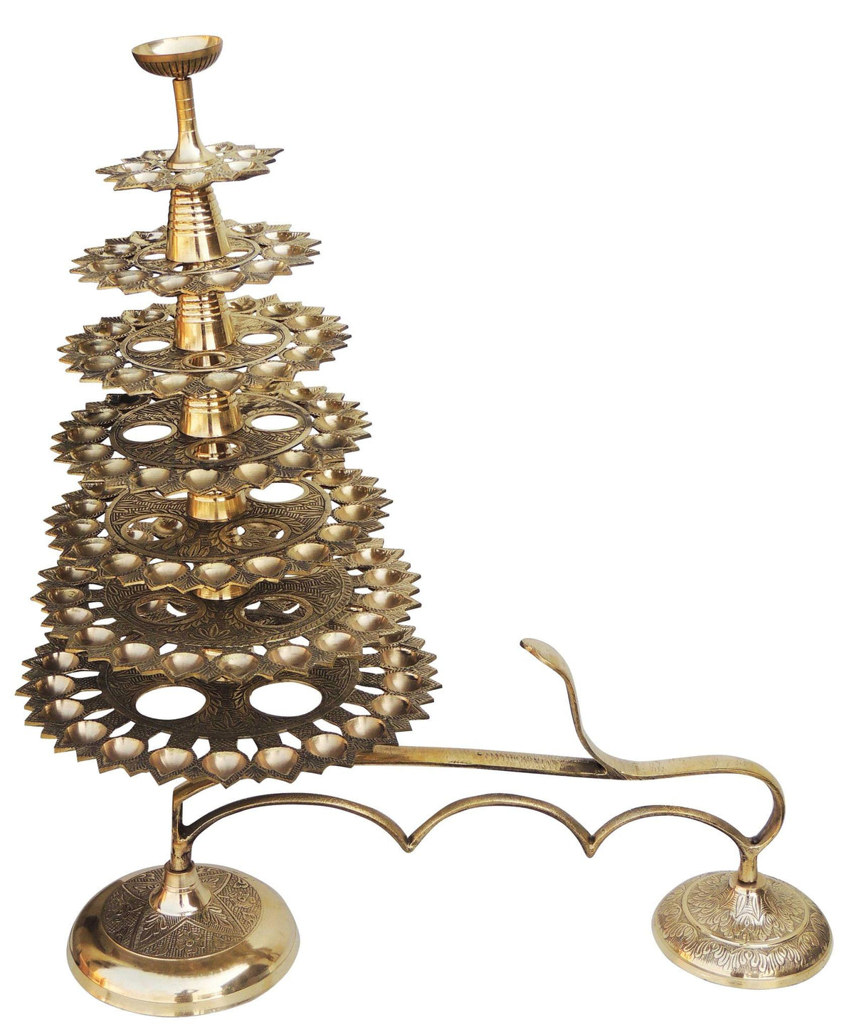 Brass Ganga Arti 108 Bati 5.97Kg