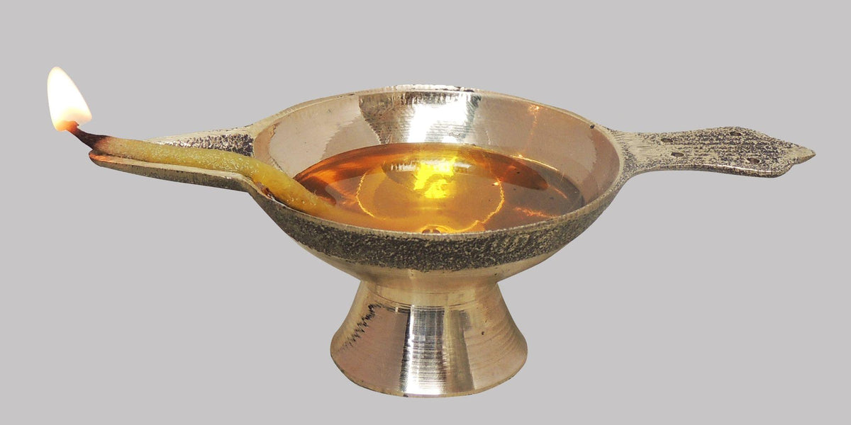 Brass Table Oil Lamp Deepak 0.06Kg