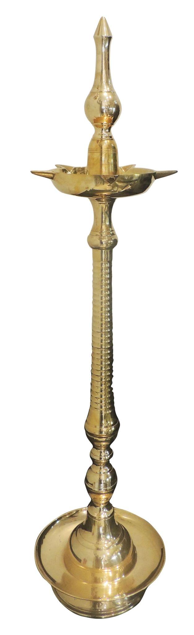 Brass Kerala Fancy Oil Lamp Deepak 12.5Kg - PUSHMYCART