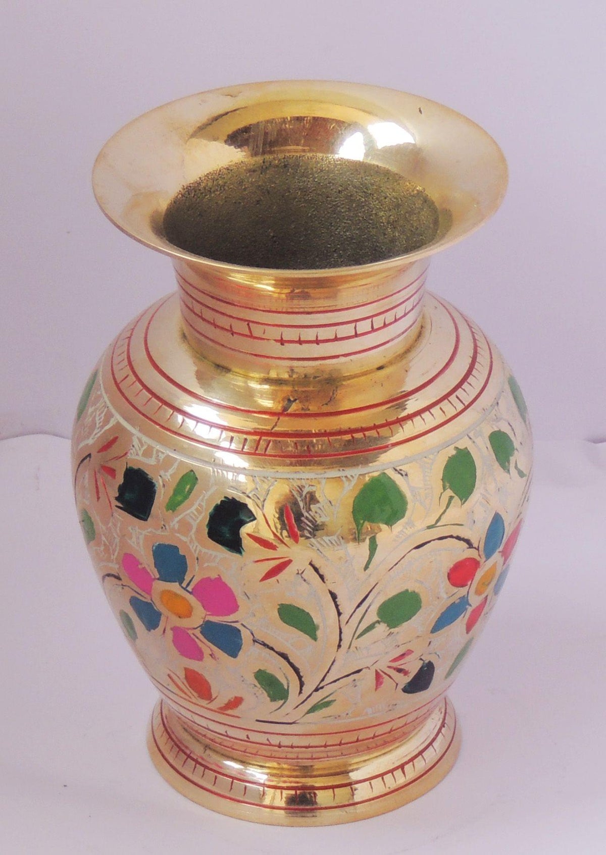 Brass Flower Pot Vase 0.4Kg