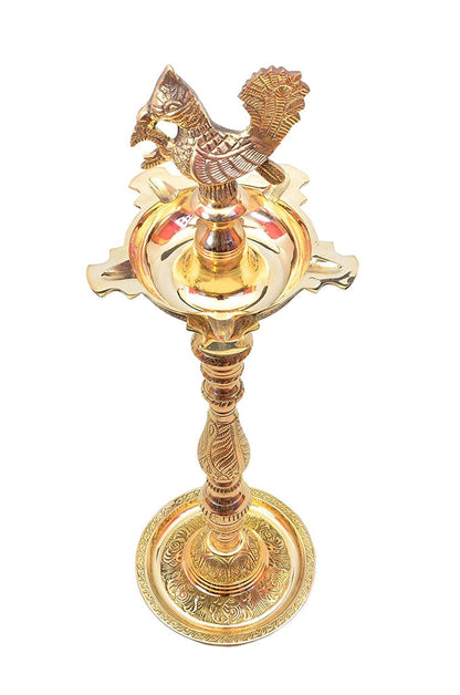 Brass Mahabharat Oil Lamp Deepak 3.33kg