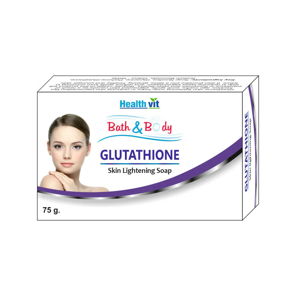 Healthvit Bath And Body Glutathione Skin Lightening Soap – PUSHMYCART