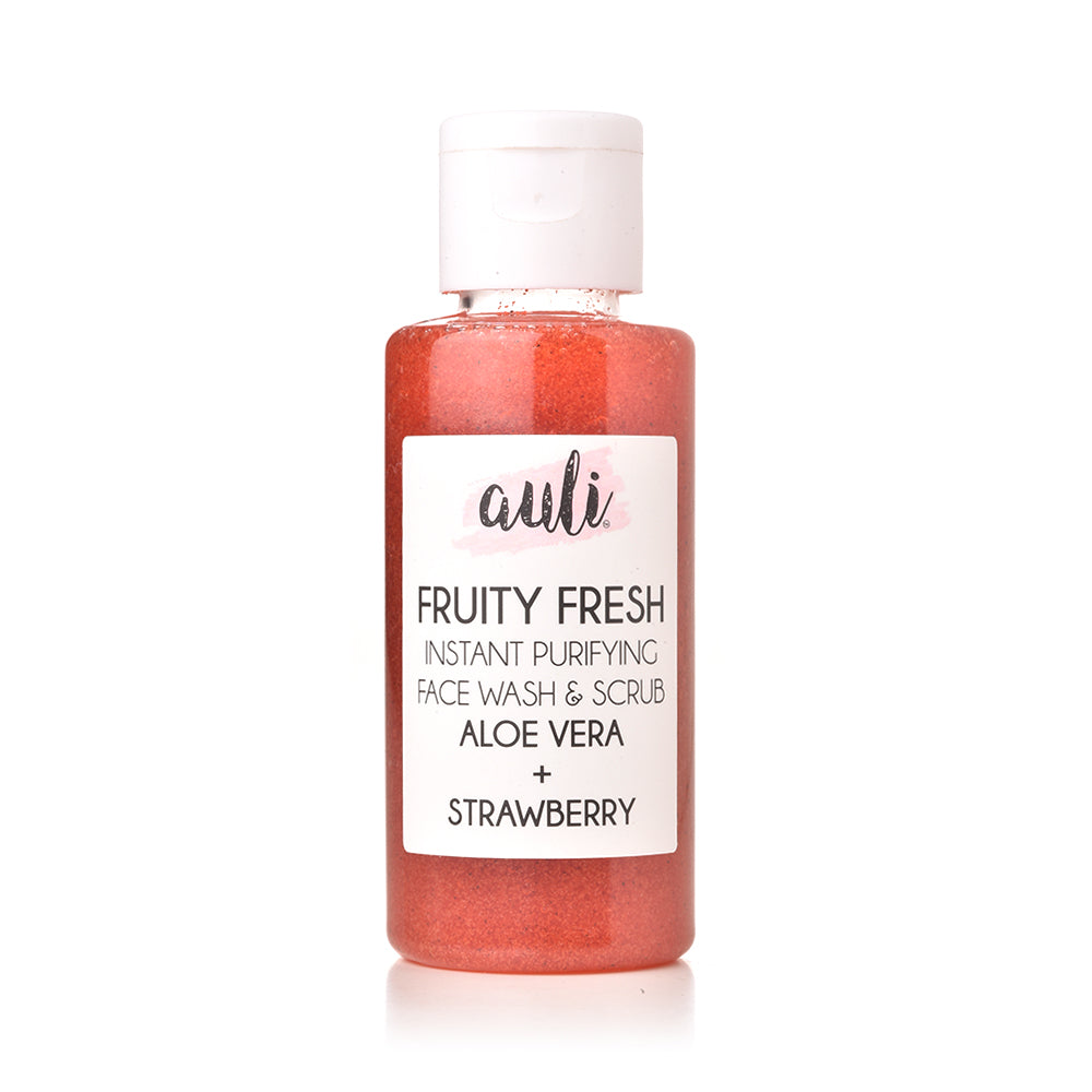 Auli Fruity Fresh - Instant Cleansing Face Wash/Scrub - 100 ml