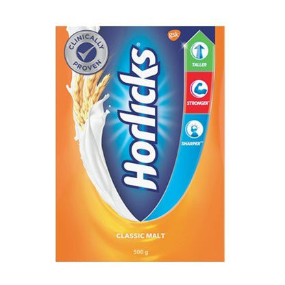 Horlicks Health & Nutrition Drink  500 G Refill Pack  Classic Malt