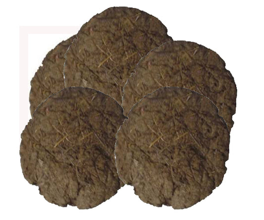 Pure Cow Dung Cakes 8Pcs