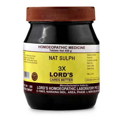 Lord's Homeopathy Nat Sulph Biochemic Tablets - PUSHMYCART