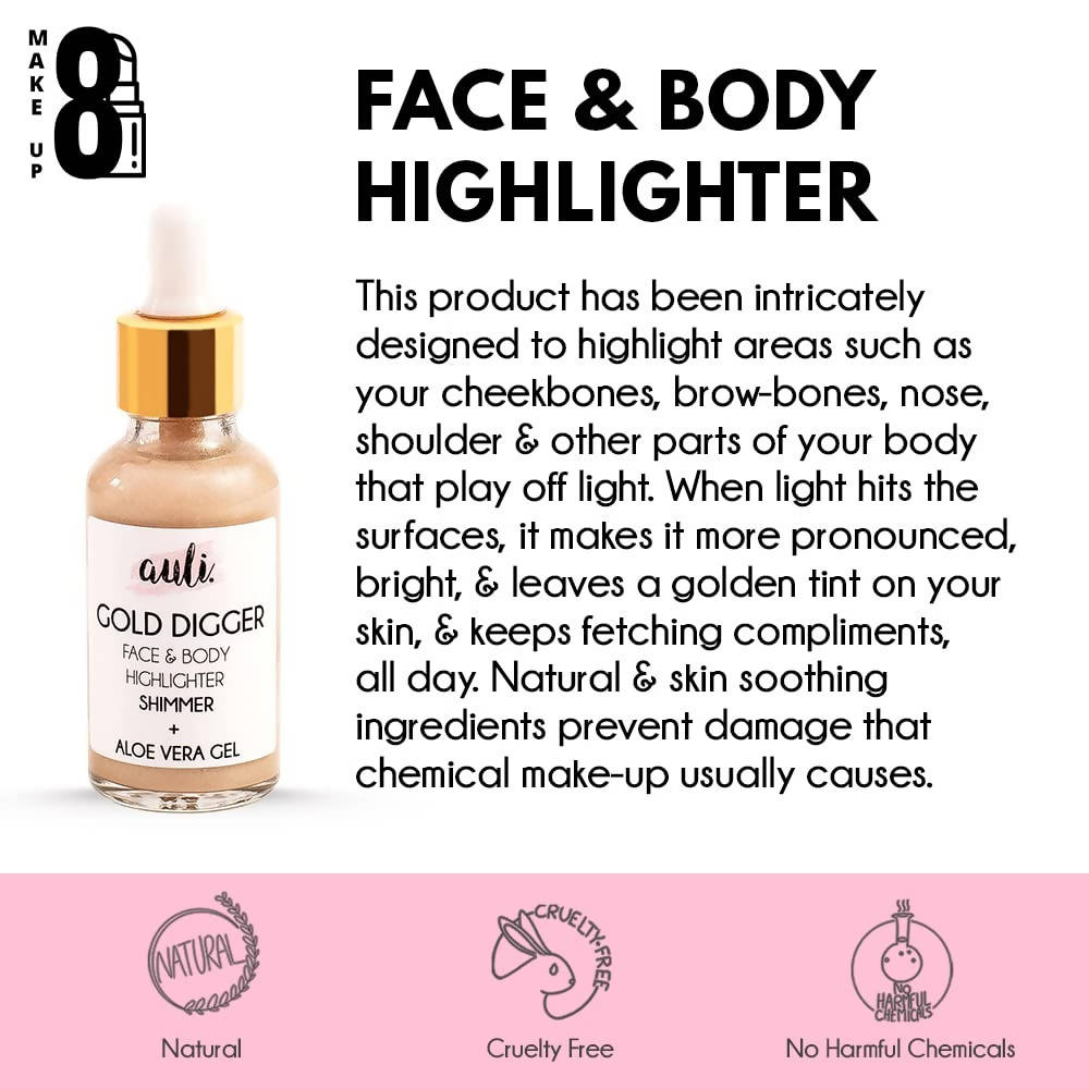 Auli Gold Digger Face and Body Highlighter