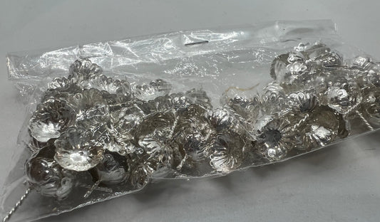 Pure Silver Flowers with Design Pack Of 108 35 grams