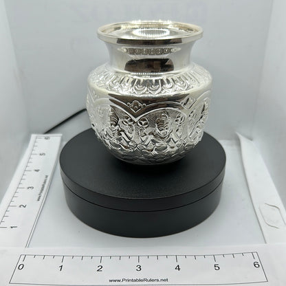 Pure Silver Small Kalasham 127g - PUSHMYCART