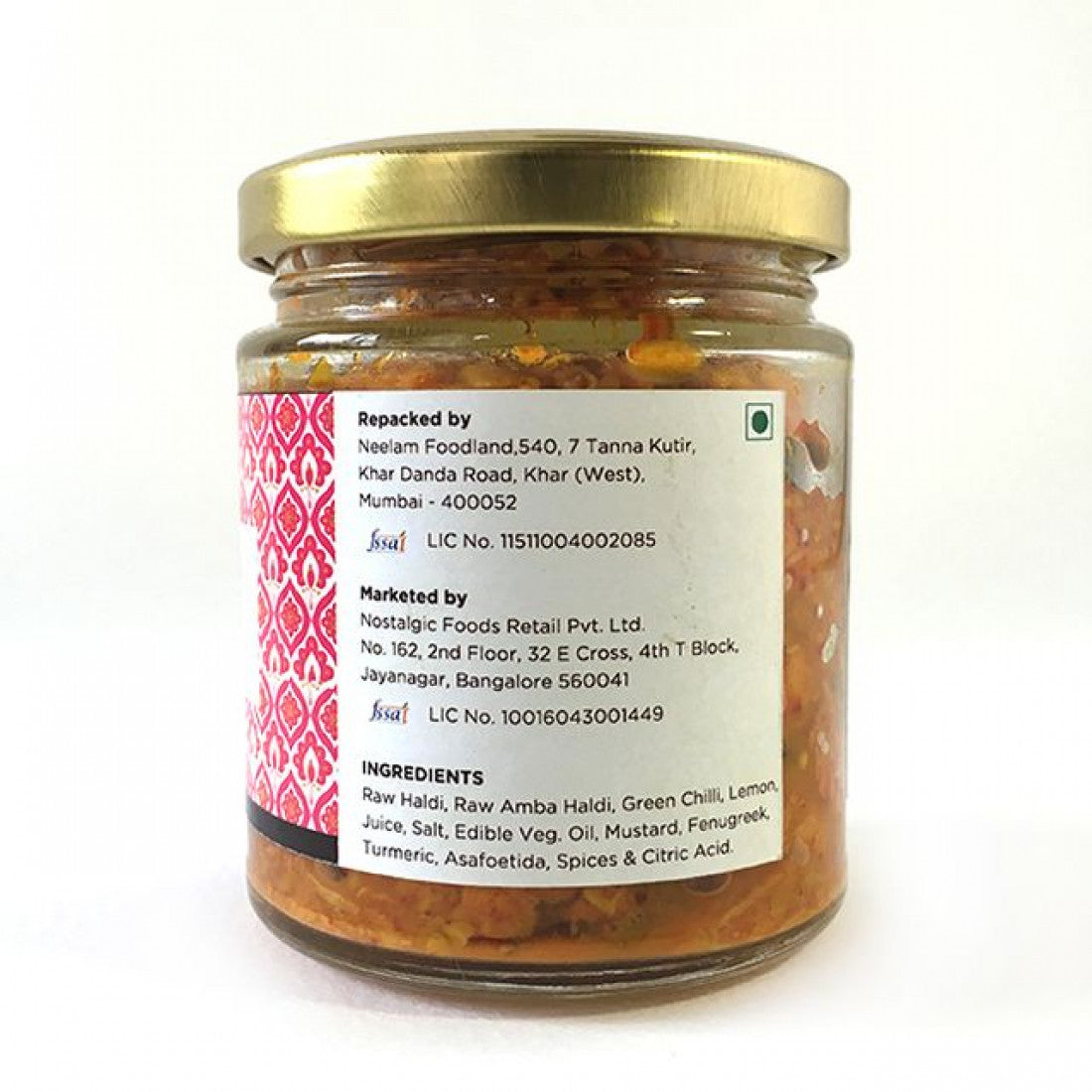 Delight Foods Maharashtrian Amba Haldi Pickle (200 gm)