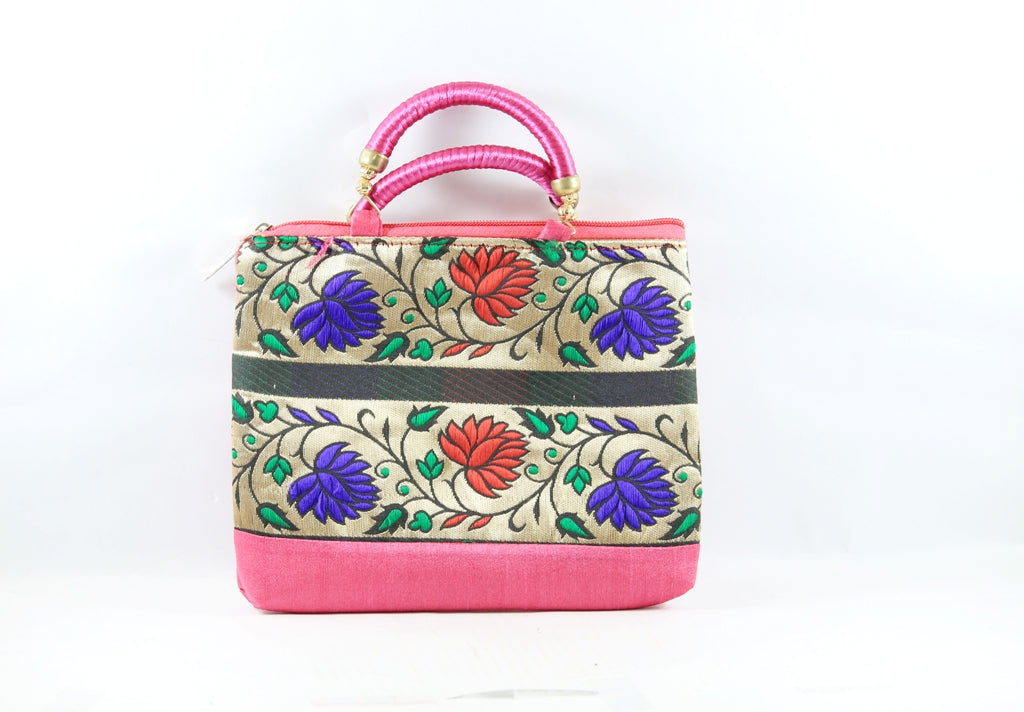Stylish Pink Fancy Bag  - Pack Of 10 - PUSHMYCART