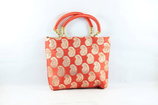 Stylish Red Fancy Bag  - Pack Of 10 - PUSHMYCART