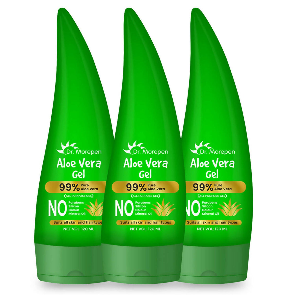 Dr. Morepen 99% Pure Aloe Vera Gel for Glowing Skin & Healthy Hair - PUSHMYCART