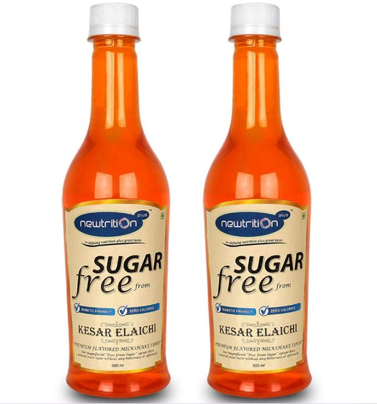 Newtrition Plus Sugar Free Kesar Elaichi Syrup - PUSHMYCART