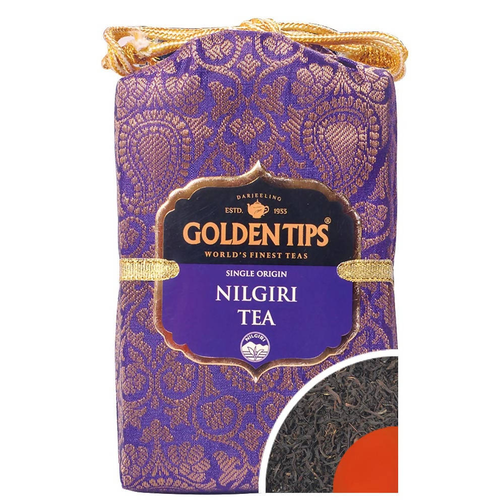 Golden Tips Single Origin Tea Royal Brocade Cloth Bag