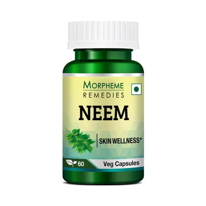 Morpheme Neem Capsule bottle of 60 capsules 78g