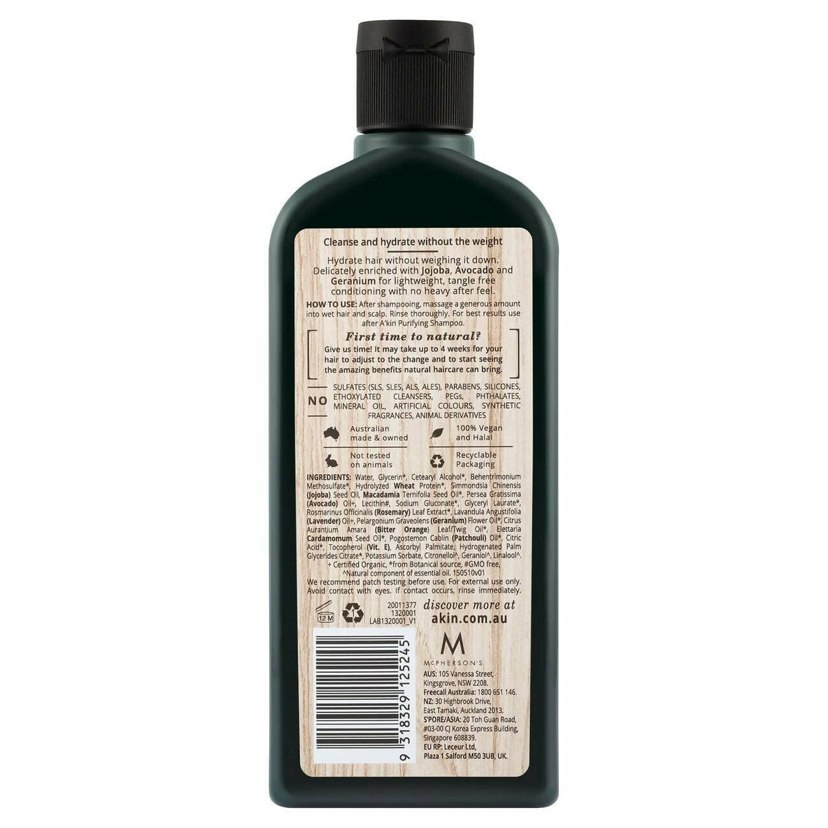 Akin Jojoba and Geranium Purifying Conditioner - PUSHMYCART