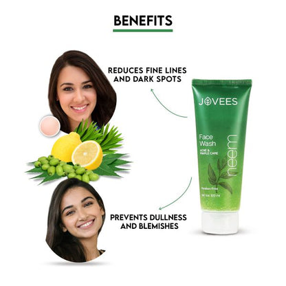 Jovees Herbal Neem Face Wash With Neem Tea Tree Extracts