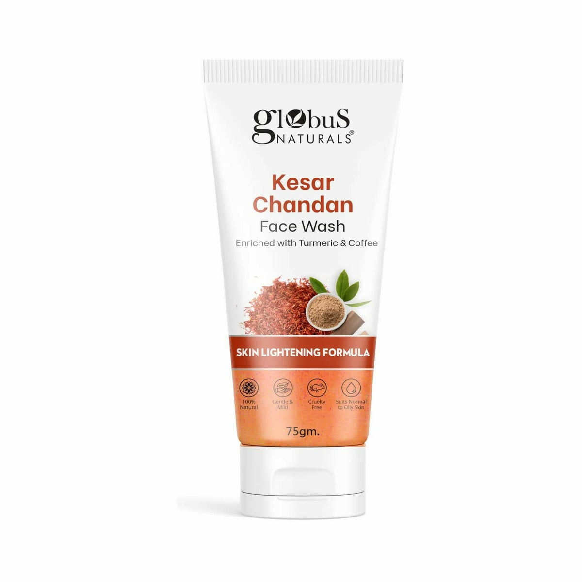 Globus Naturals Kesar Chandan Skin Lightening & Tan Removal Face wash
