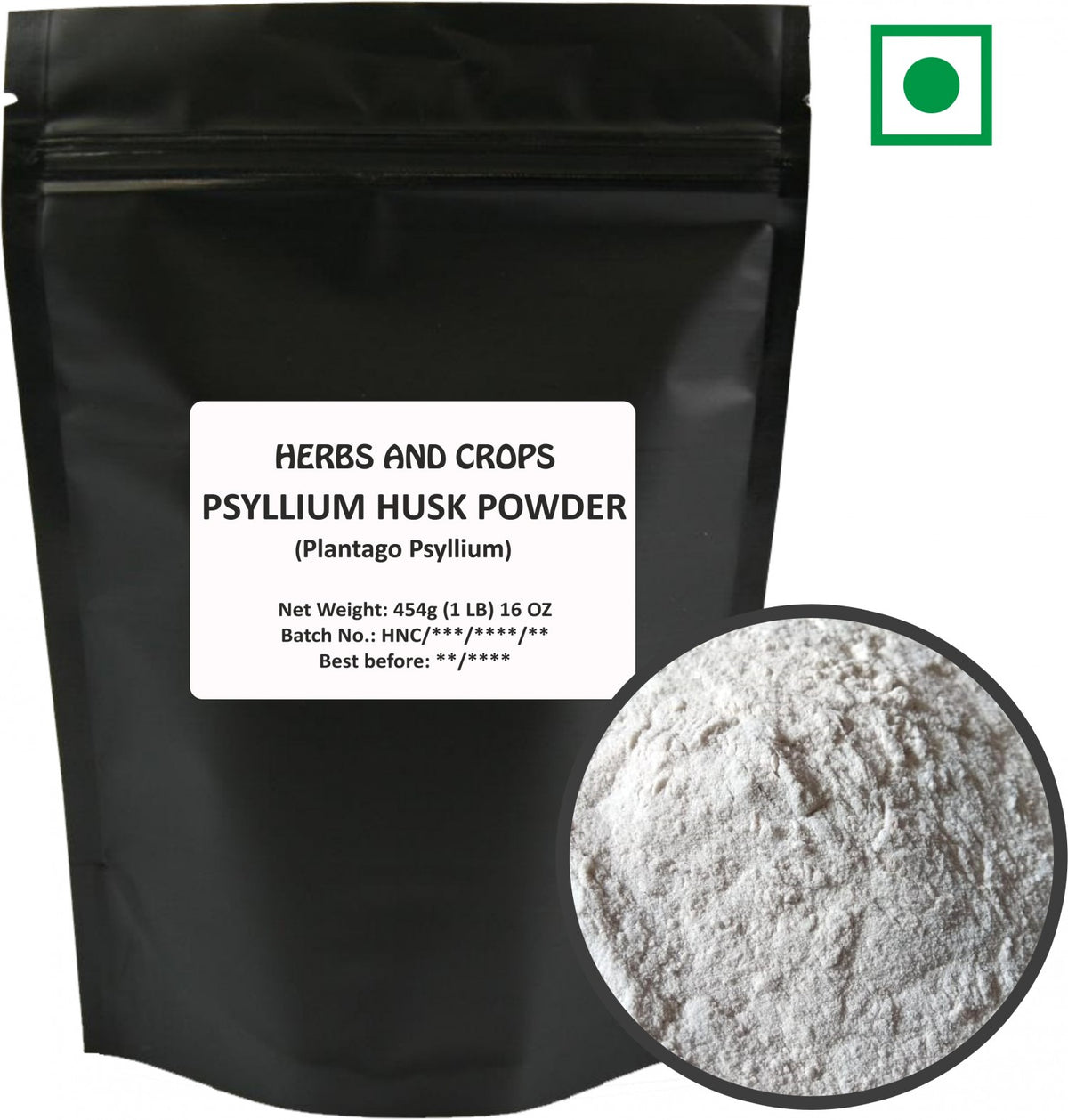 Herbs And Corps Psyllium Husk Powder 454g