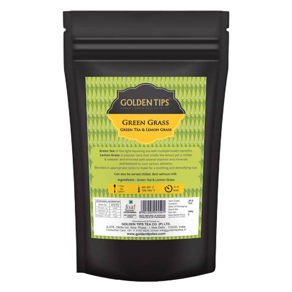 Golden Tips Green Grass Green Tea & Lemon Grass